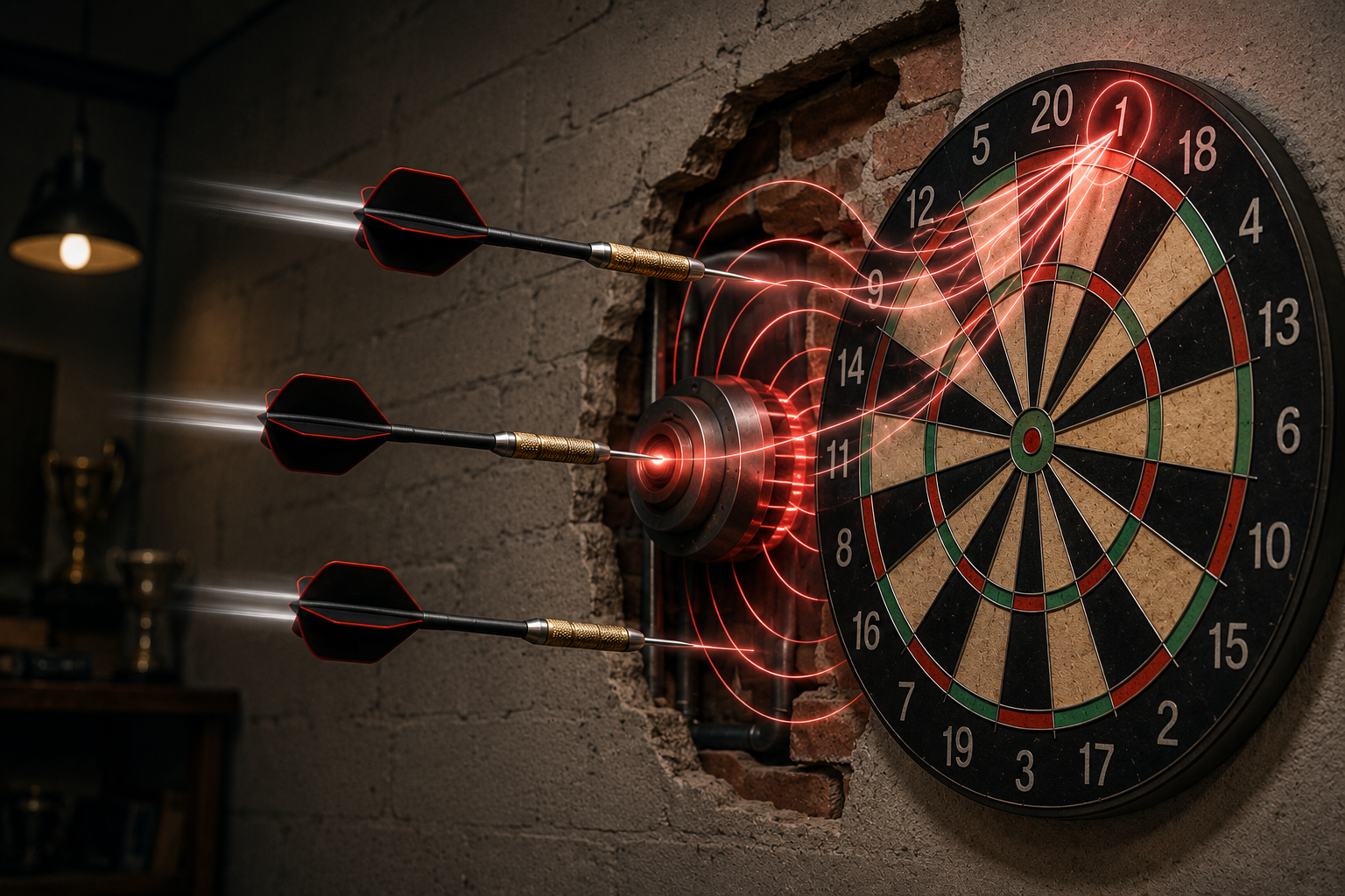 Rätselhafte Vorkommnisse bei FettseLord: Zieht ein magnetisches Feld seine Darts in die 1?